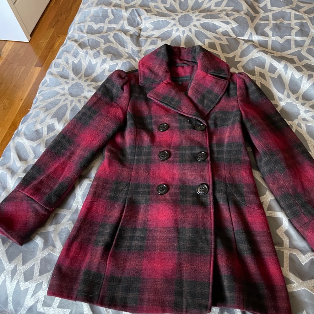 Steve Madden black & red women’s coat - Picture 4 of 16
